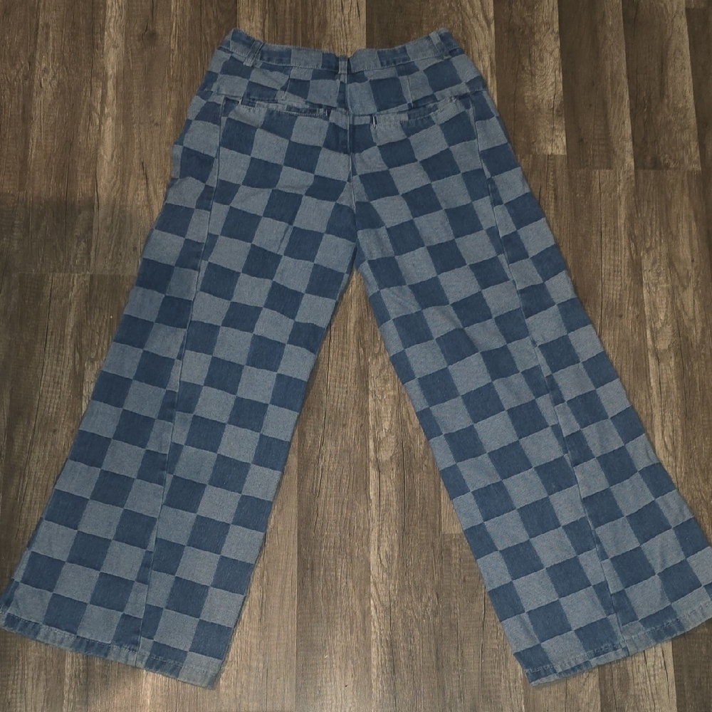Blue Checkered Pants - Picture 8 of 8